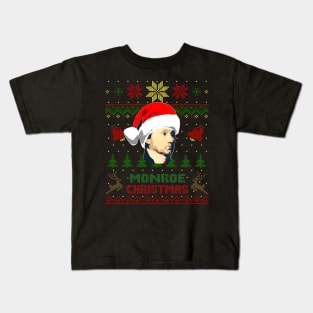 James Monroe Funny Christmas Kids T-Shirt